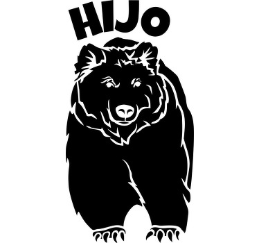 Camisetas iguales papá oso e hijo oso - TenVinilo