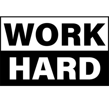 Koszulka dla rodziców i dzieci work hard play hard - TenStickers