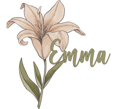 Tee-shirt personnalisé conception florale - TenStickers