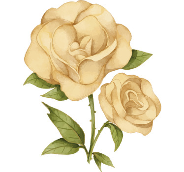 Camiseta con flor rosa dorada - TenVinilo