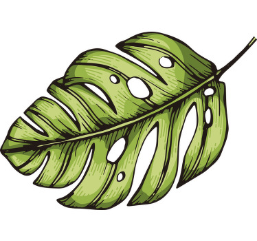 Camiseta para adolescentes hoja verde - TenVinilo