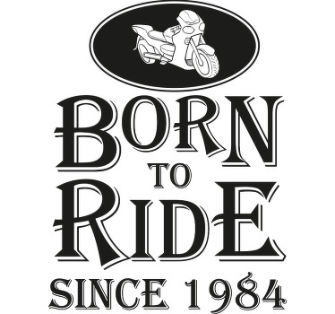 Født til at ride far og søn t-shirt - TenStickers