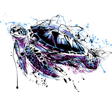 T-shirt tortue art  - TenStickers