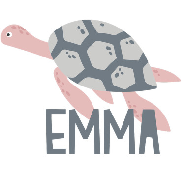 Měkké barevné želvy dětské tričko - TenStickers