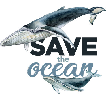 T-shirt Poisson Sauver l'océan - TenStickers