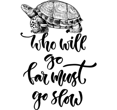 Camiseta de tortuga con frase - TenVinilo