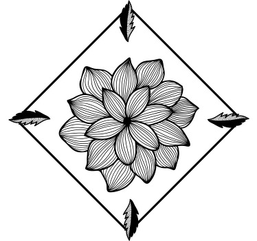 Majica s floral flock paisleyem - TenStickers