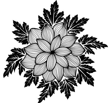 Floral paisley tile t-shirt - TenStickers