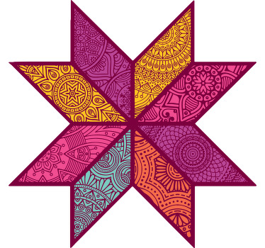 Colorful paisley mosaic t-shirt - TenStickers