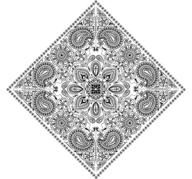 Paisley tile pattern t-shirt - TenStickers