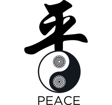 Camiseta paisley símbolo ying yang  - TenVinilo