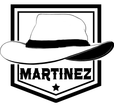 Camiseta cowboy sombrero de vaquero con nombre - TenVinilo