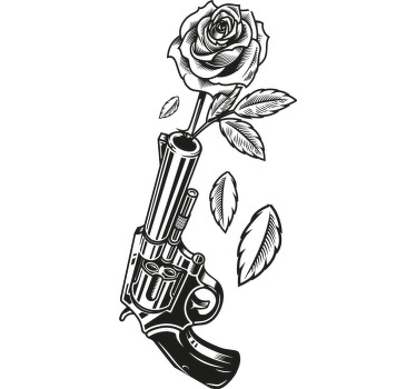 Camiseta cowboy revólver disparando rosa - TenVinilo