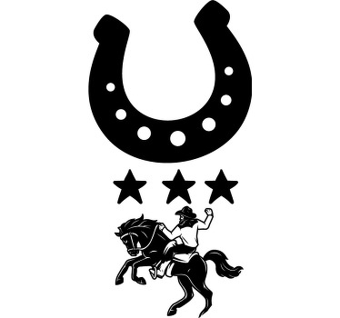 Camiseta vaquera de herradura - TenVinilo