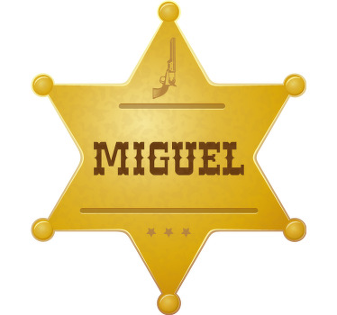 T-shirt enfant insigne de shérif personnalisé - TenStickers