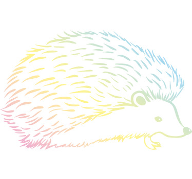 Divokoza divota nacrtana u majici s linijama - TenStickers