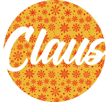 Flocos de neve T-shirtde natal personalizável - TenStickers