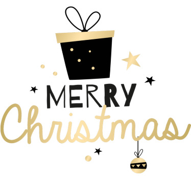 Camiseta navideña frase feliz navidad  - TenVinilo