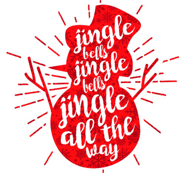 T-shirt natal sinos de tinir - TenStickers