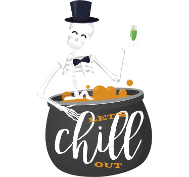 Camiseta Halloween frase vamos a relajarnos  - TenVinilo