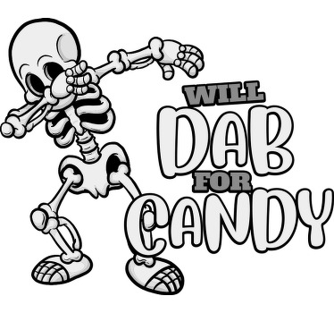 Cute dab for candy Halloween shirt - TenStickers