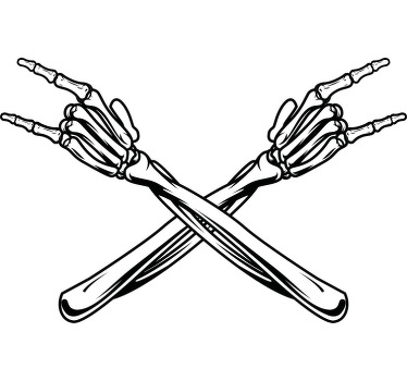 skeleton hands over chest  Halloween shirt - TenStickers