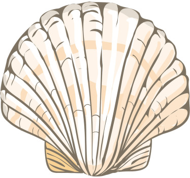 Bej deniz kabuğu özel tişört - TenStickers