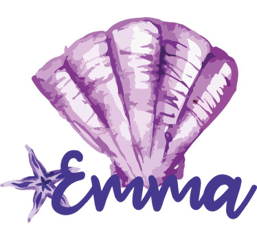 Customizable seashell and star t-shirt - TenStickers
