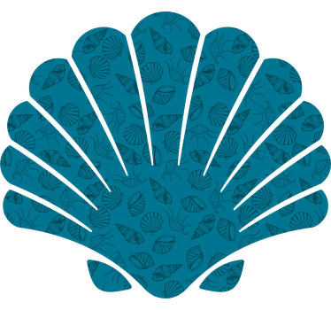 Seashell with other figures t-shirt - TenStickers