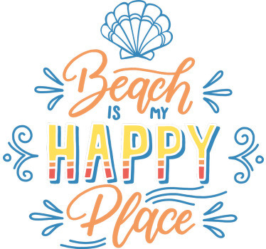 Seashell with quote t-shirt - TenStickers