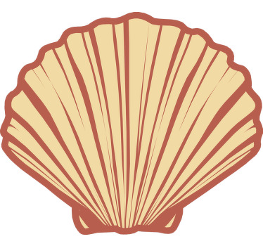 Simetric seashell T Shirt perfect - TenStickers