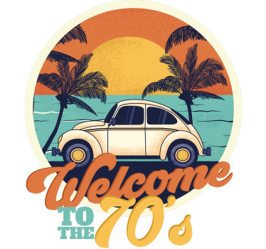 Welcome to the 70's t-shirt - TenStickers
