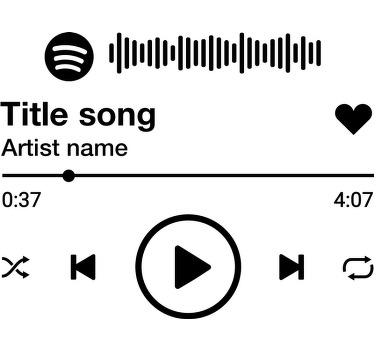 Spotify müzik çal t-shirt - TenStickers