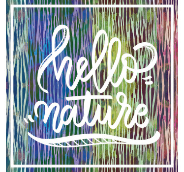 T-shirts bonjour la nature - TenStickers