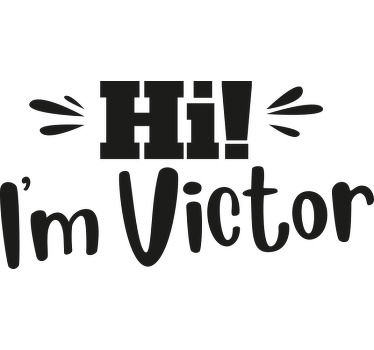 özelleştirilmiş merhaba gömlek bebek gömlek - TenStickers