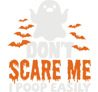 φάντασμα με κείμενο για πουκάμισο αποκριών - TenStickers