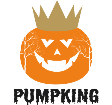 Balkabağı ve pumpqueen cadılar bayramı gömleği - TenStickers