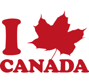 Tee shirt enfant J'aime le canada - TenStickers
