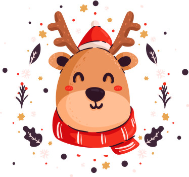 圣诞鹿圣诞衬衫 - TenStickers