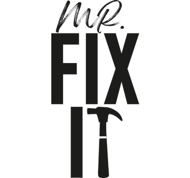Mr fix it shirt baba ve oğul gömlek - TenStickers