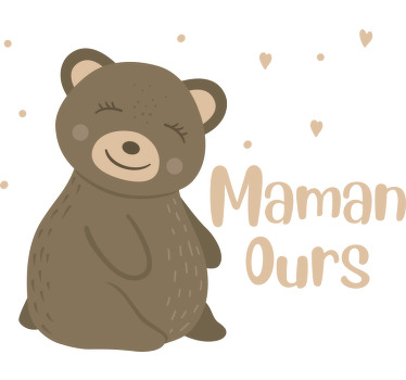 Tee shirt mere fille Maman ours, bébé ours - TenStickers