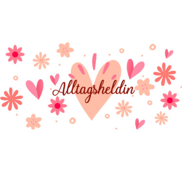 Muttertag T Shirt Herzen inspirierend - TenStickers