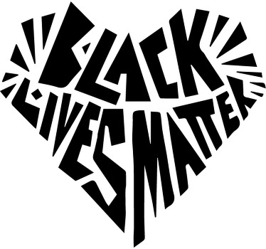 Black Lives Matter heart Couple t shirts - TenStickers