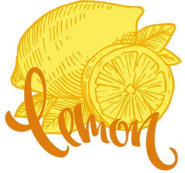 Portakal ve limon kroki gömlek - TenStickers