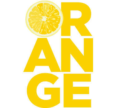 Camiseta original de frase naranja  - TenVinilo