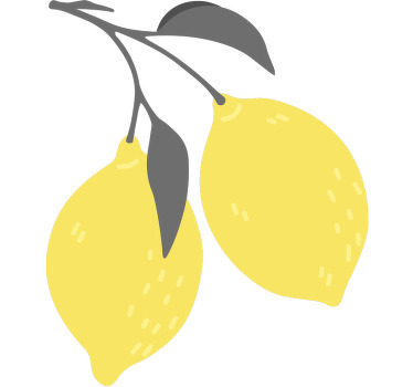 Chemise citron tropical - TenStickers