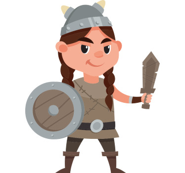 Viking Drawing Kids t-shirt - TenStickers