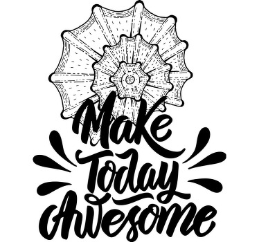 Marškiniai padaryk šiandien nuostabią - „Tenstickers“