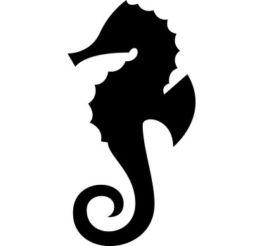 Sea Horse silhouette custom t-shirt - TenStickers