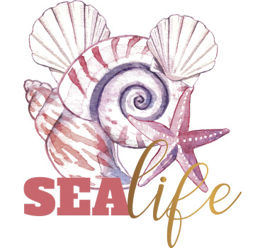 Deniz yaşamı özel benzersiz t-shirt - TenStickers